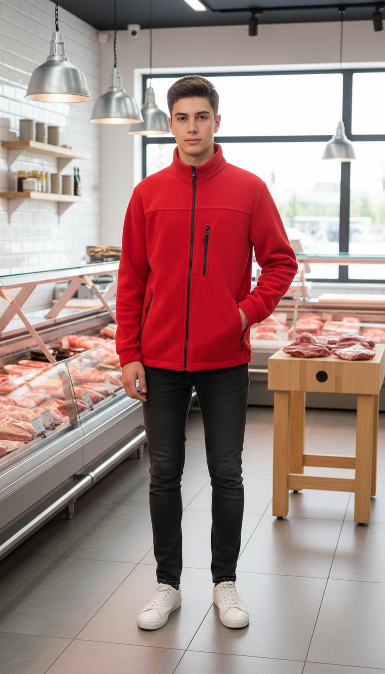 Kırmızı Polar Mont