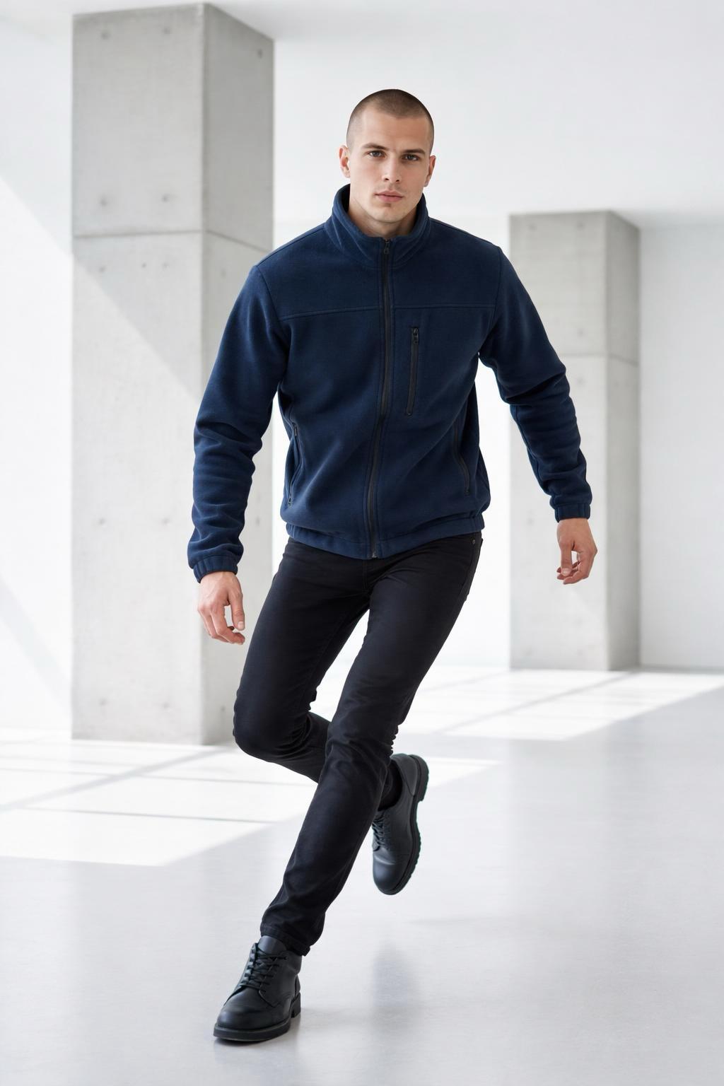 Lacivert Polar Mont - Görsel 4