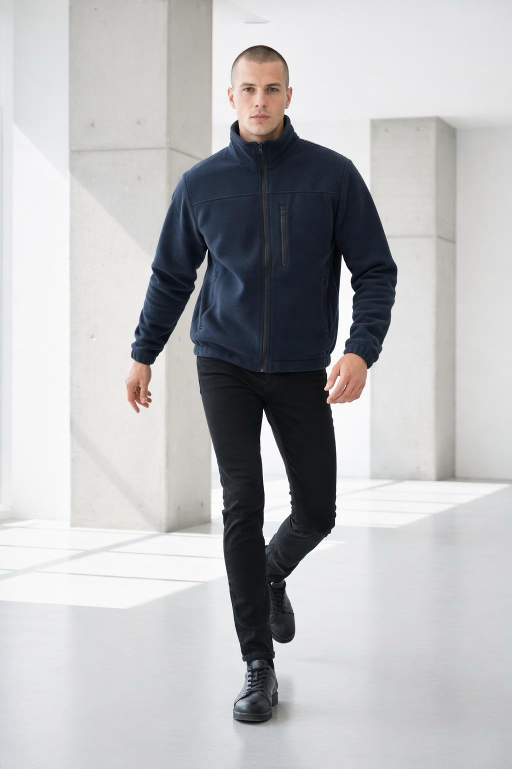 Lacivert Polar Mont - Görsel 3