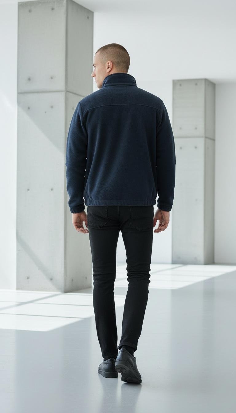 Lacivert Polar Mont - Görsel 2